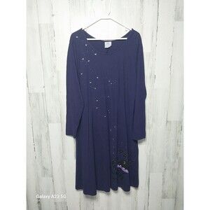 Mill Valley Clothing Women's Large Purple Long Sleeve Dress